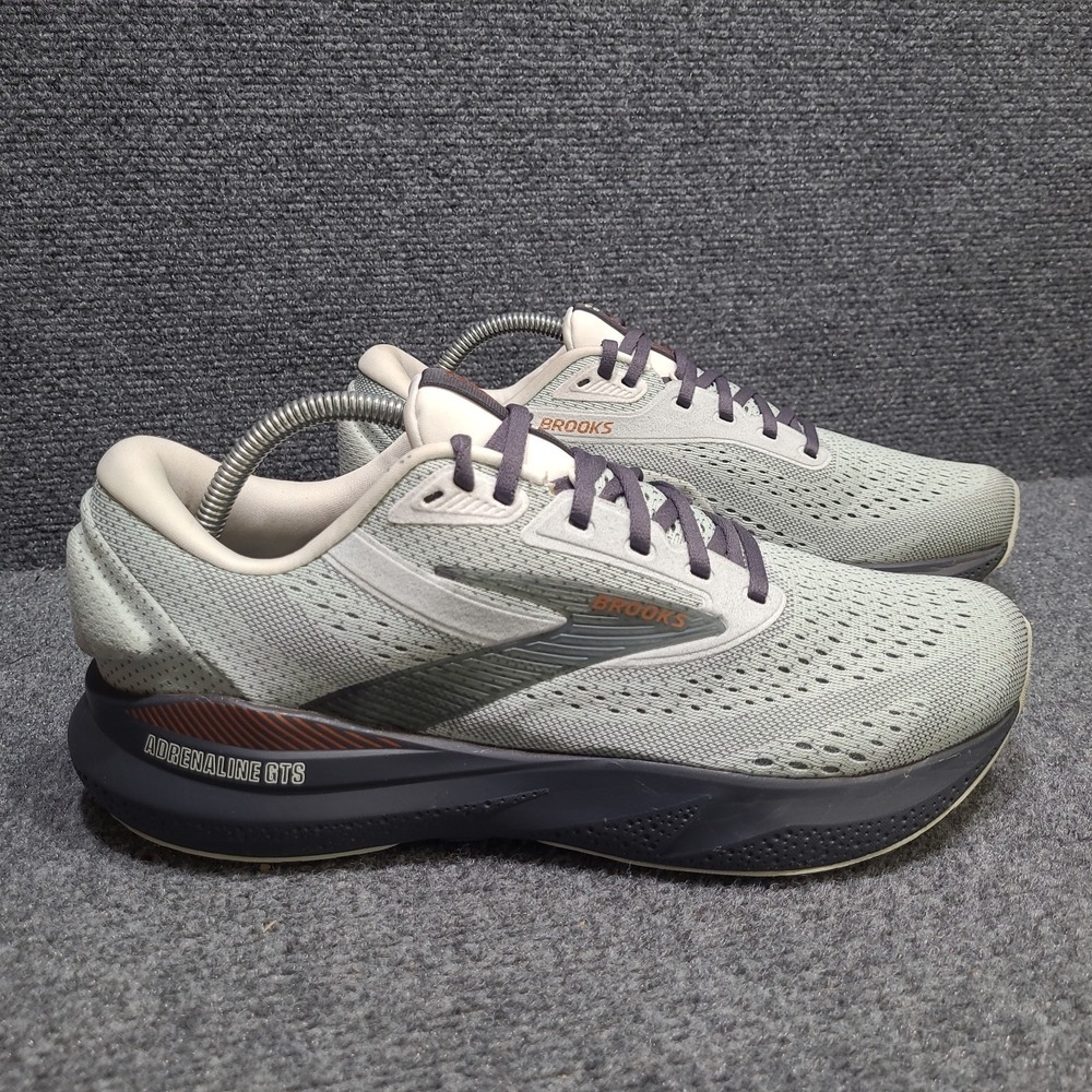 Brooks Adrenaline GTS 24 Womens Size 11 Green Black Running Shoes Sneakers - Picture 4 of 15